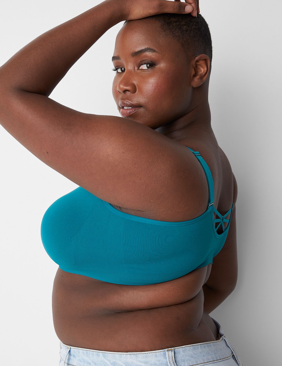 Lane Bryant Seamless Strappy Tank Bralette / Brandy