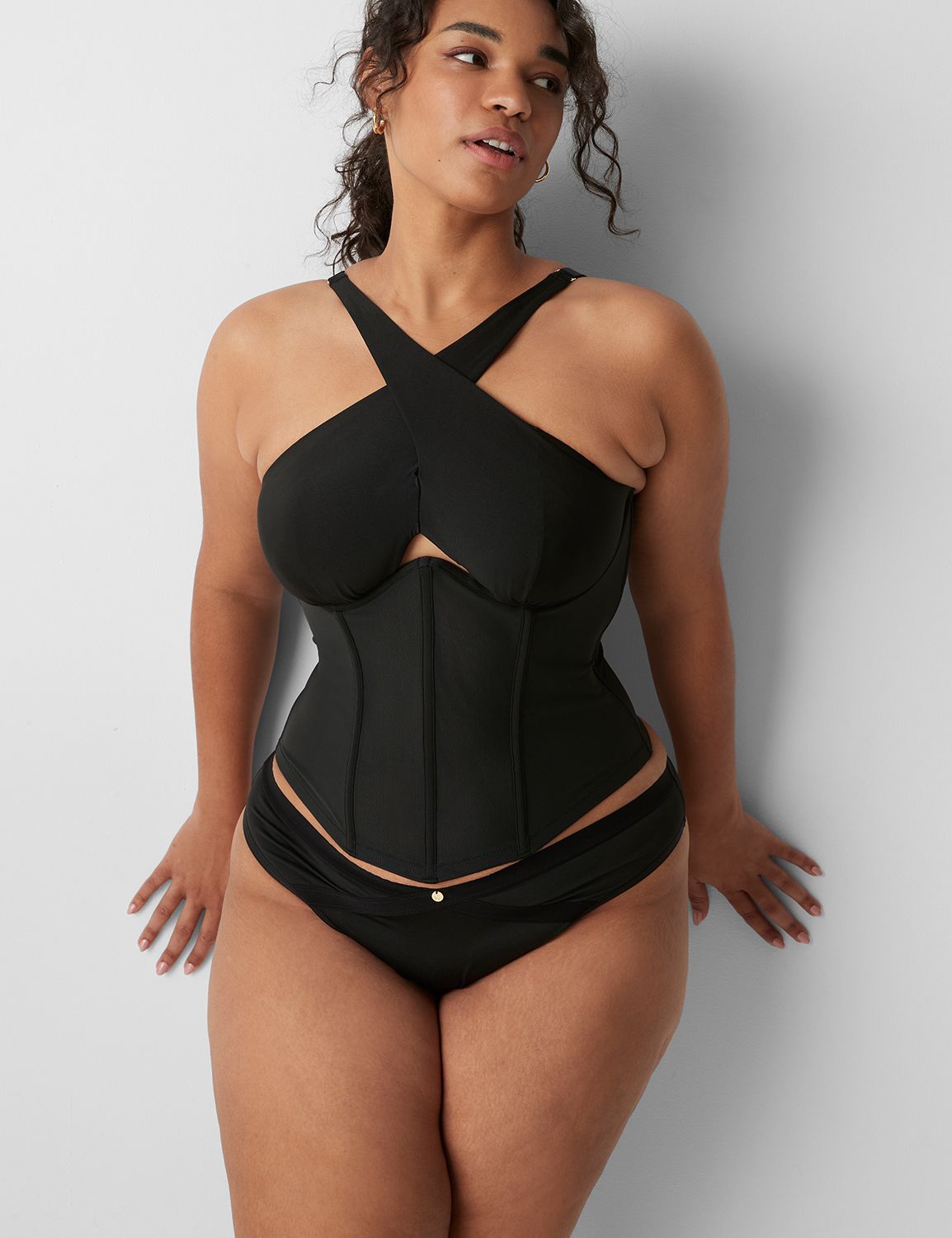 Lane Bryant on X: This #Cacique metallic lace bodysuit is even prettier up  close.   / X