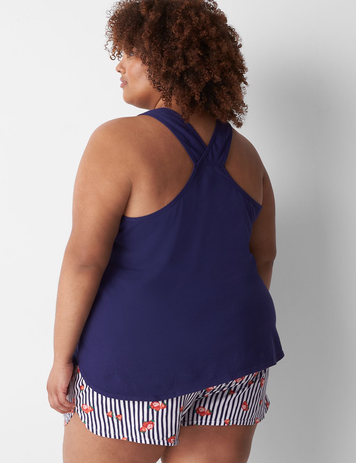 Knit Racer Tank and Short PJ Set 11 LaneBryant