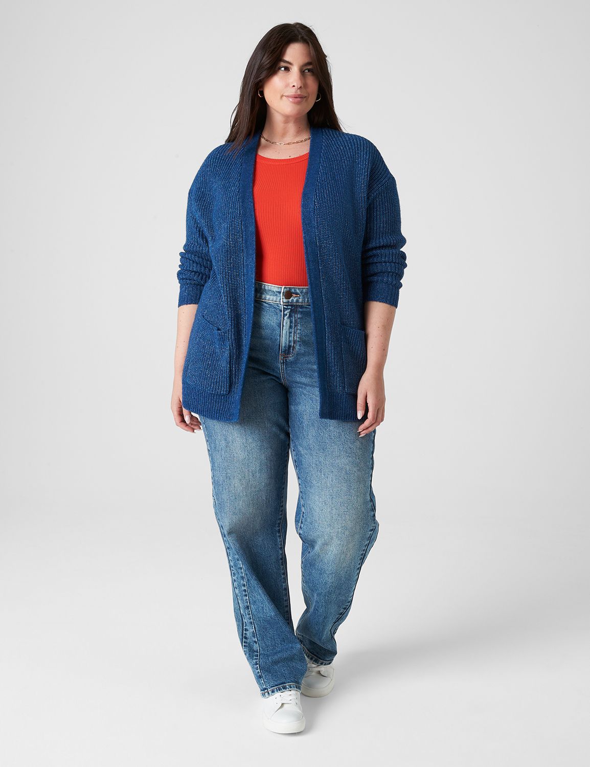 【imperf.】Long Sleeve Rib Cardigan Long Sleeve Rib Cardigan / Burgundy – (im)perf.