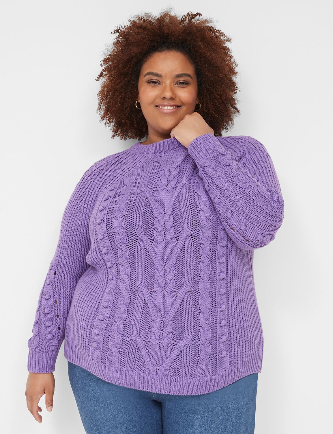 Long-Sleeve Cowlneck Rib Sweater