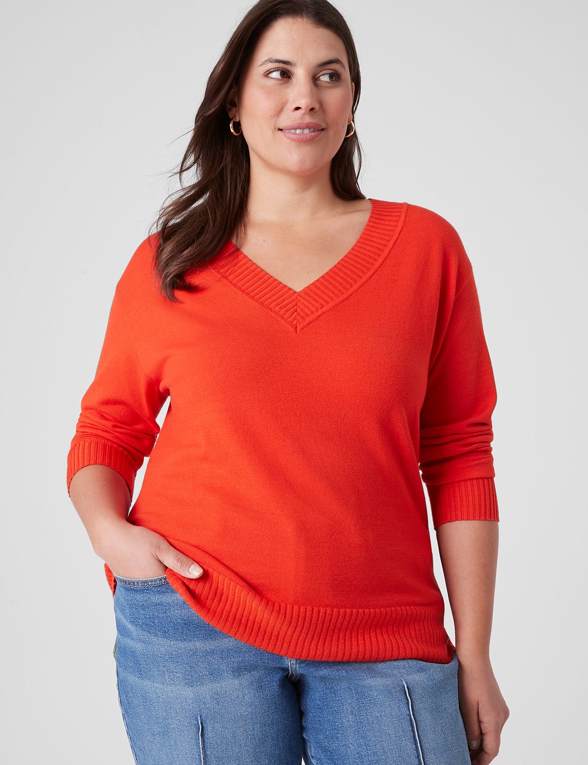 Lane bryant shop v neck sweater