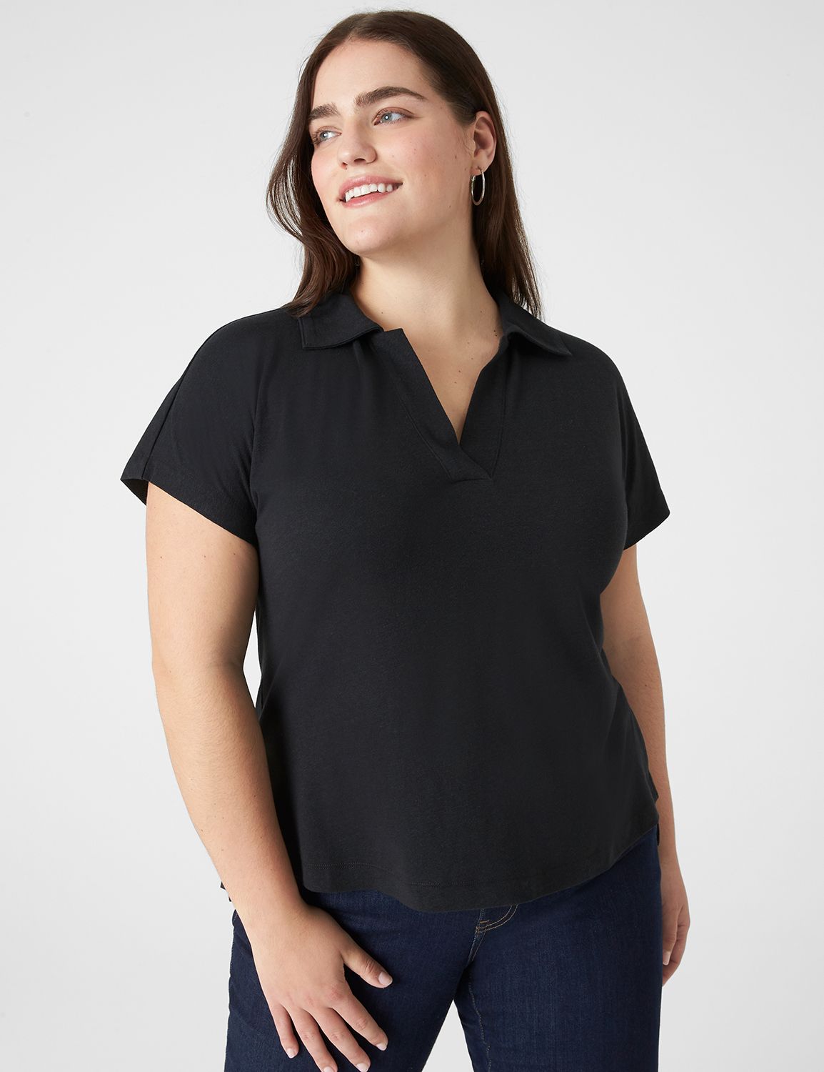 Lane bryant polo shirt online