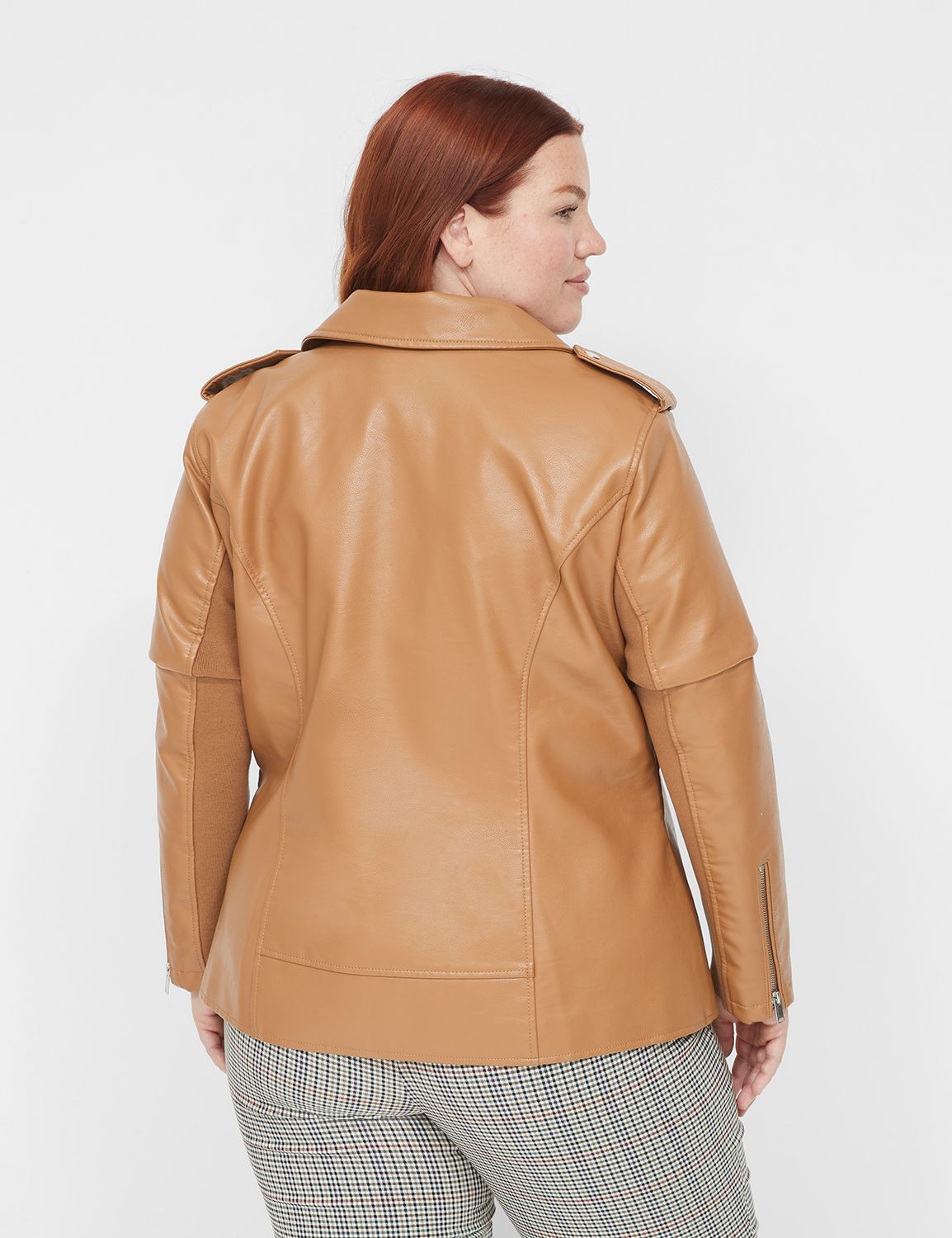 Lane bryant store leather coats