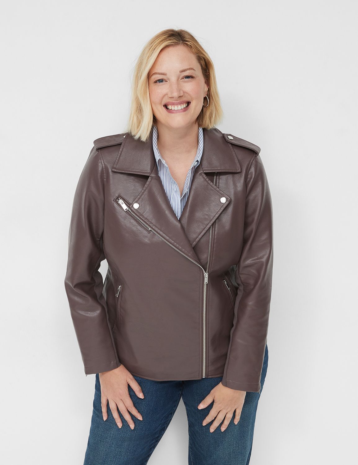 Moto Jacket in fashion Colors 11369 LaneBryant