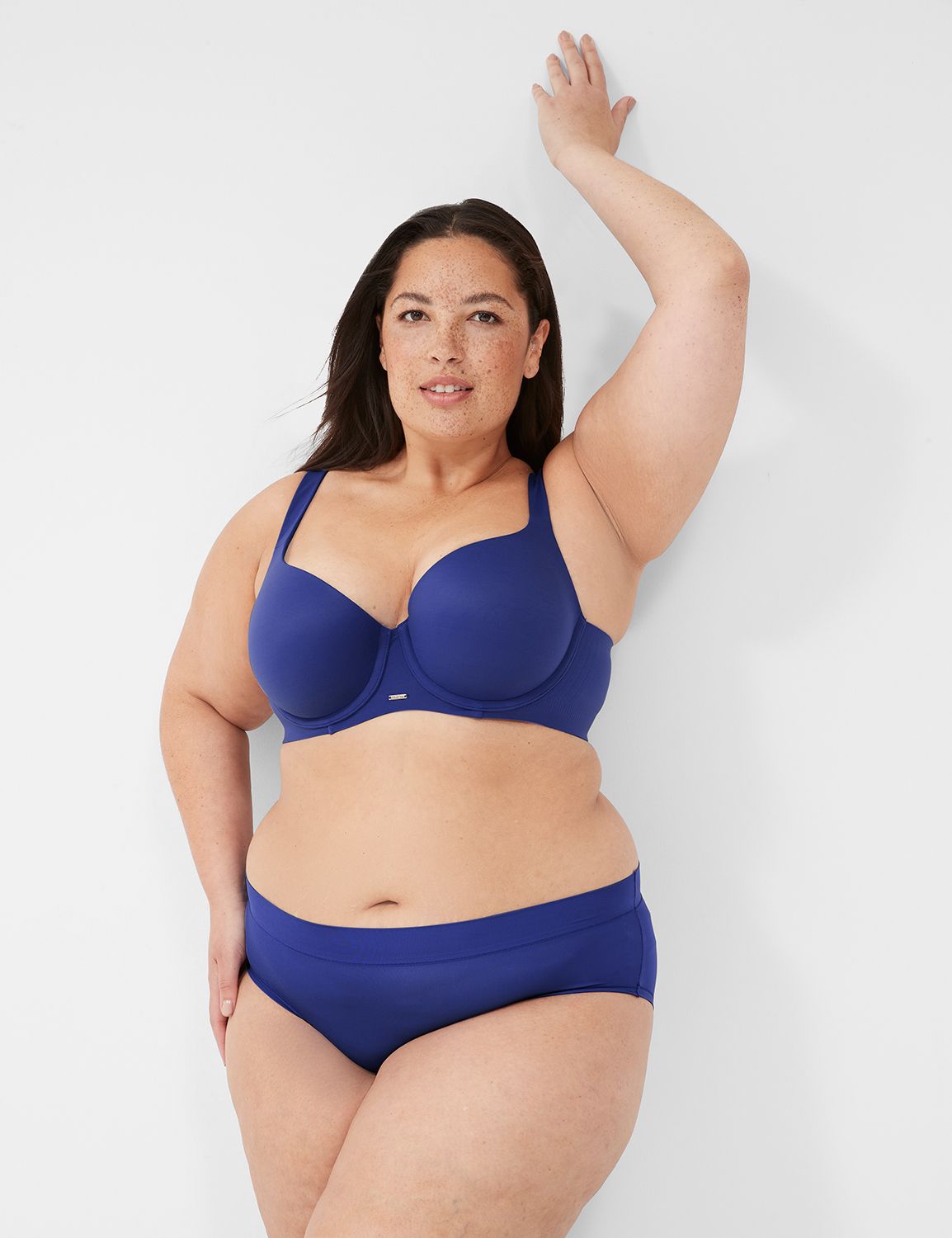 Blue Supportive Plus Size Bras For Women