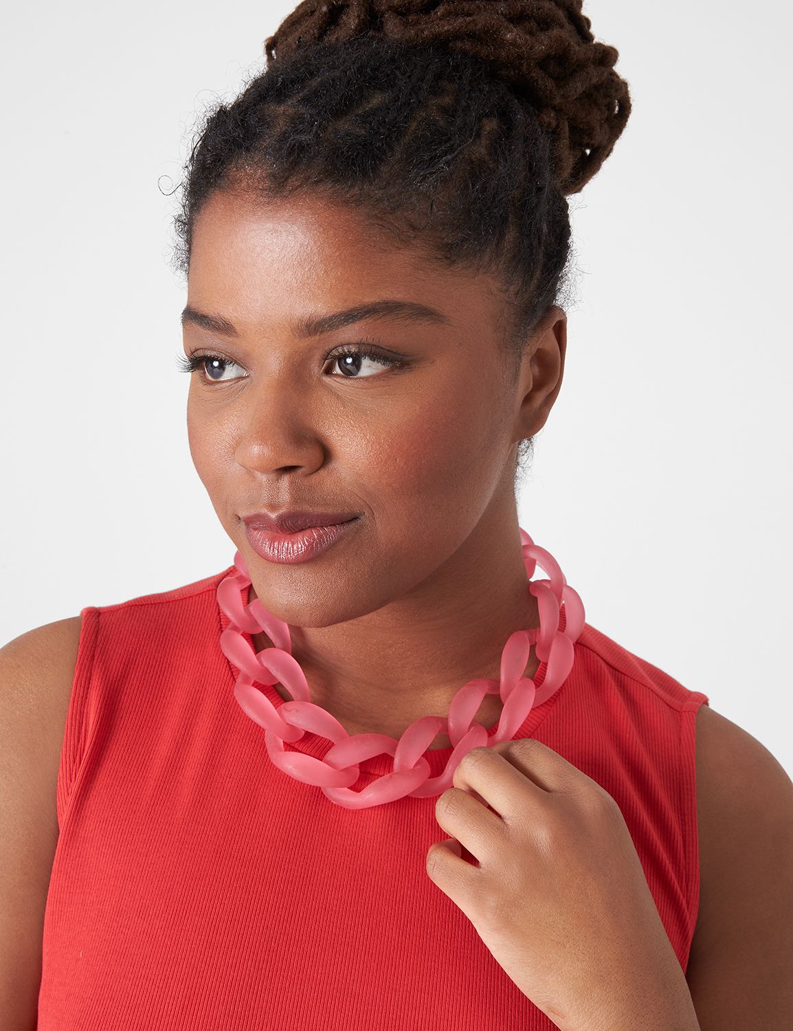 Bold Resin Chain Necklace | LaneBryant