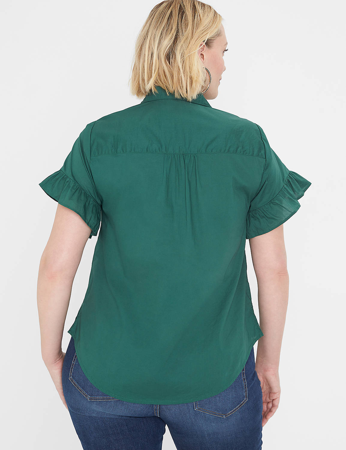 Classic Short Ruffle Sleeve Button Product Image 2
