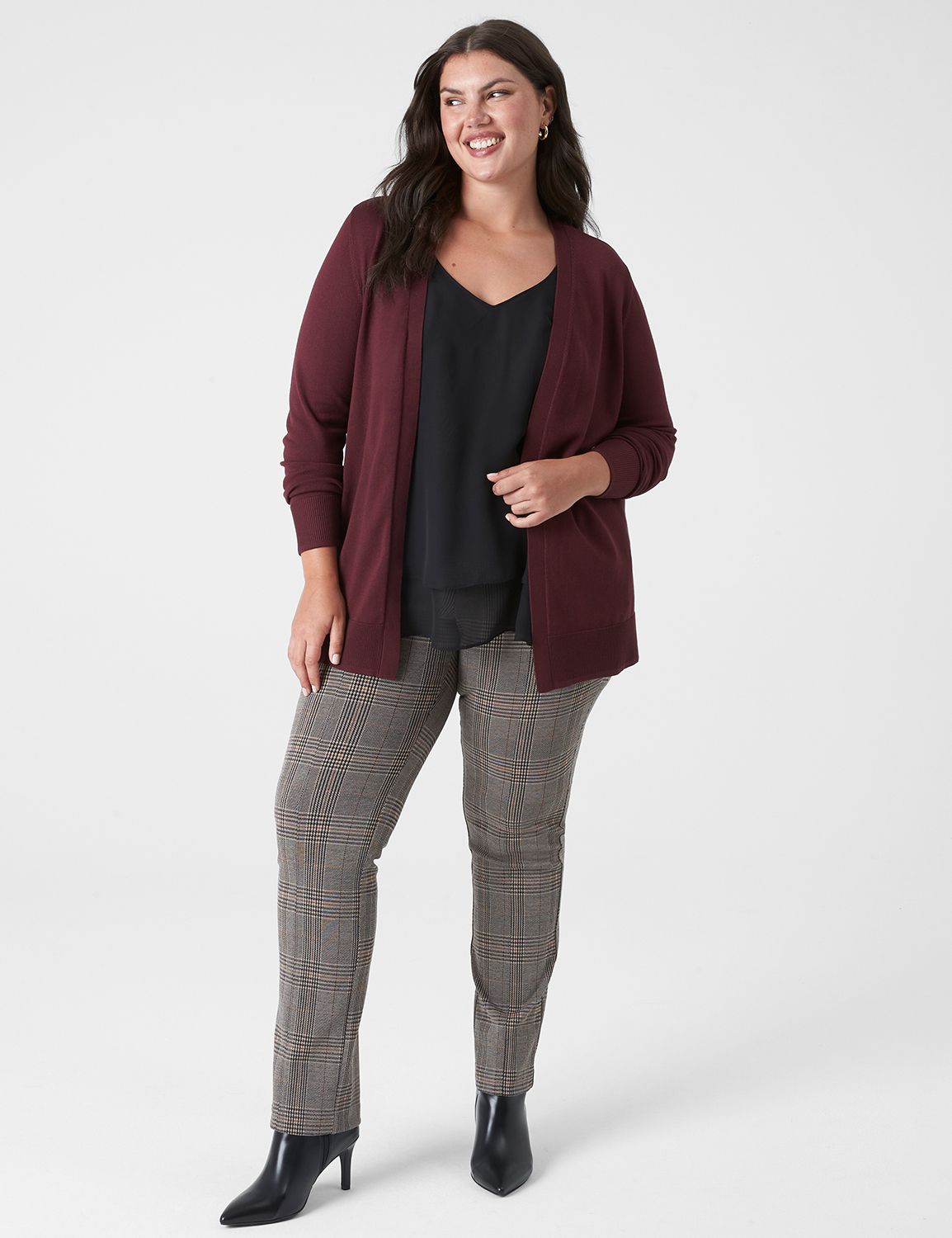 Classic Long Sleeve Open Front Mode LaneBryant