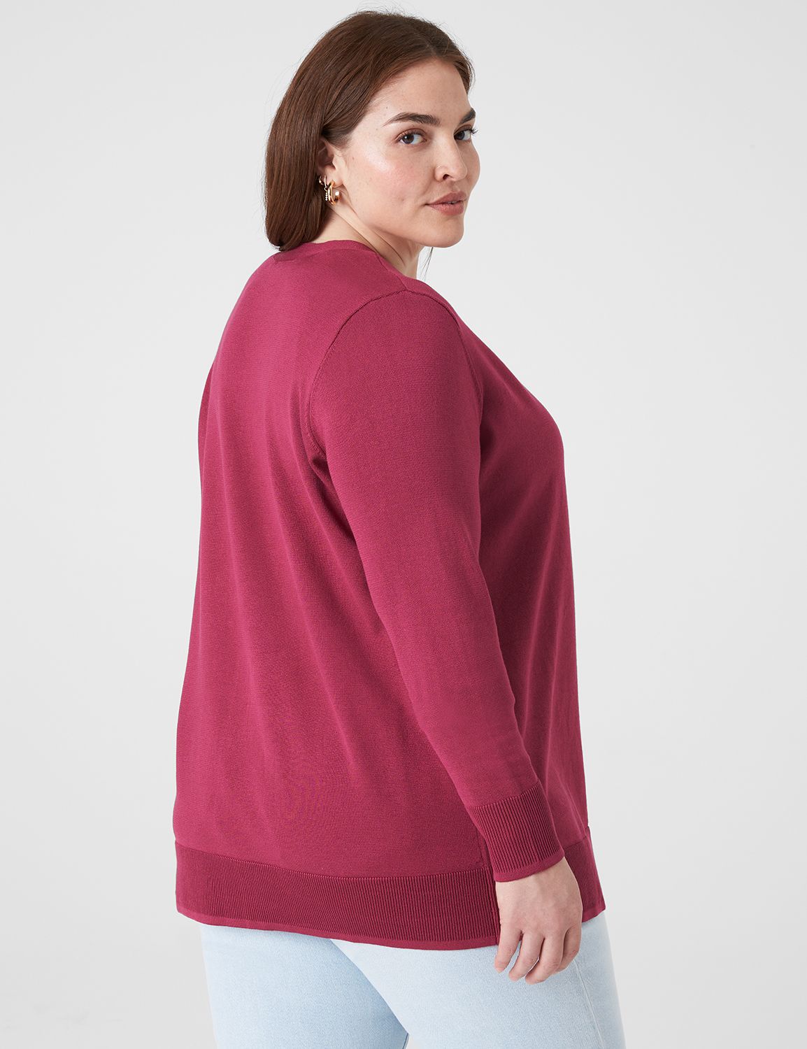 Classic Long Sleeve Open Front Mode | LaneBryant