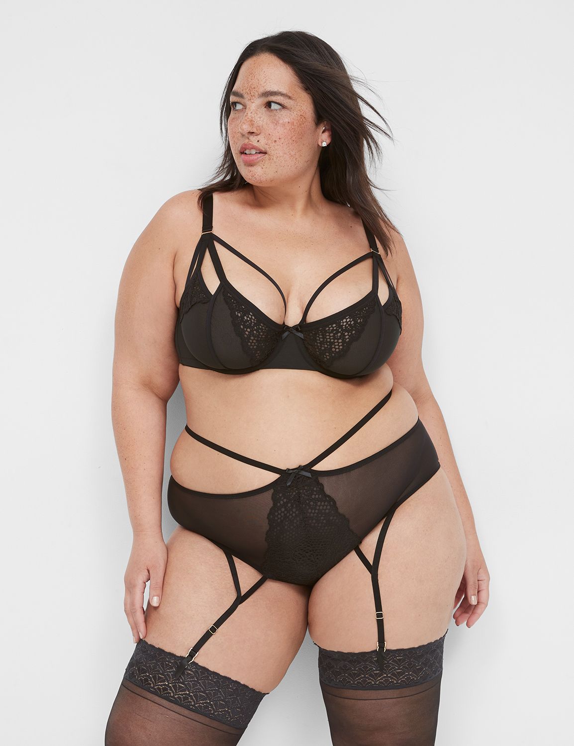 Unlined Caged Lace Balconette 11354