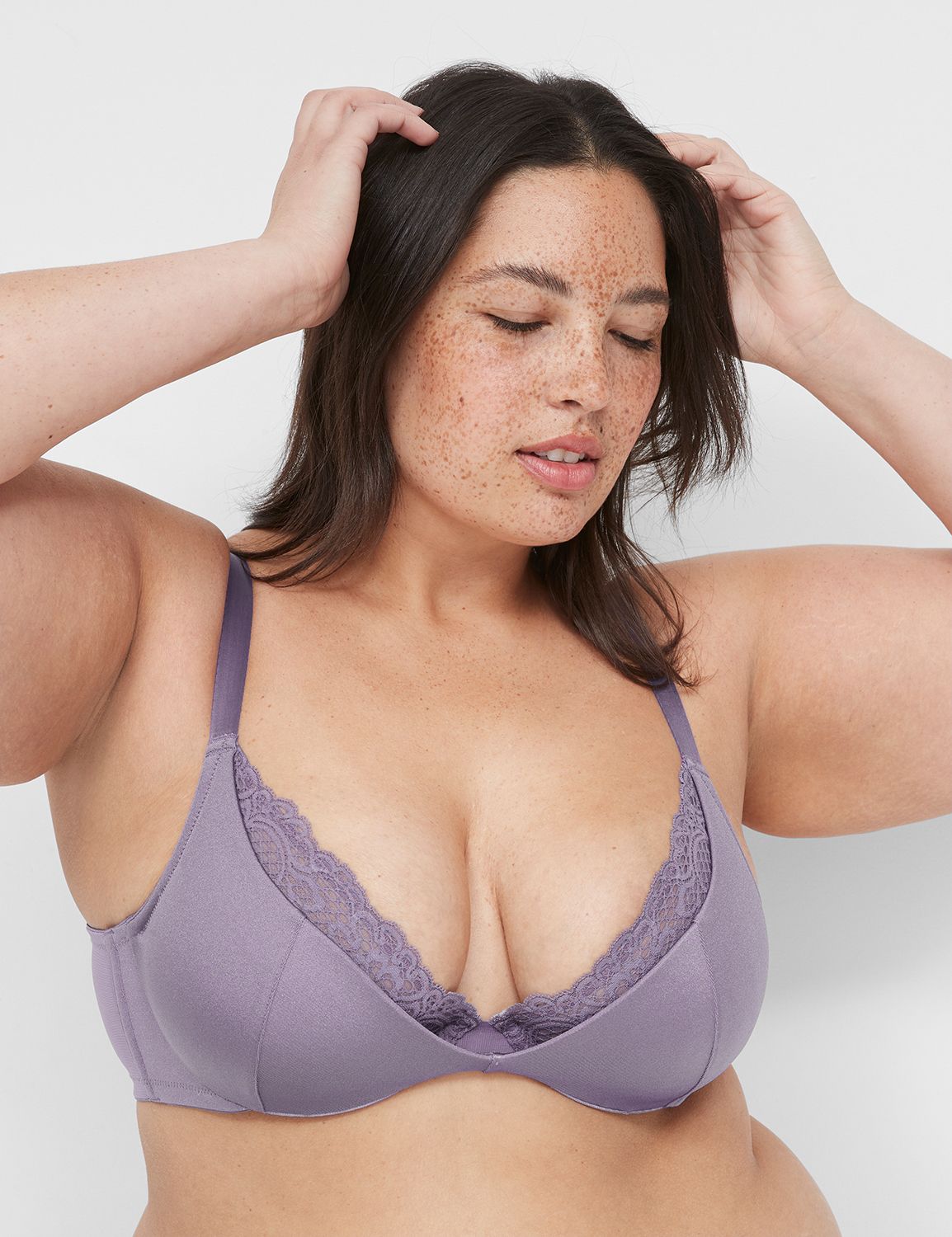 CACIQUE BY LANE BRYANT LIGHTLY LINED FRENCH