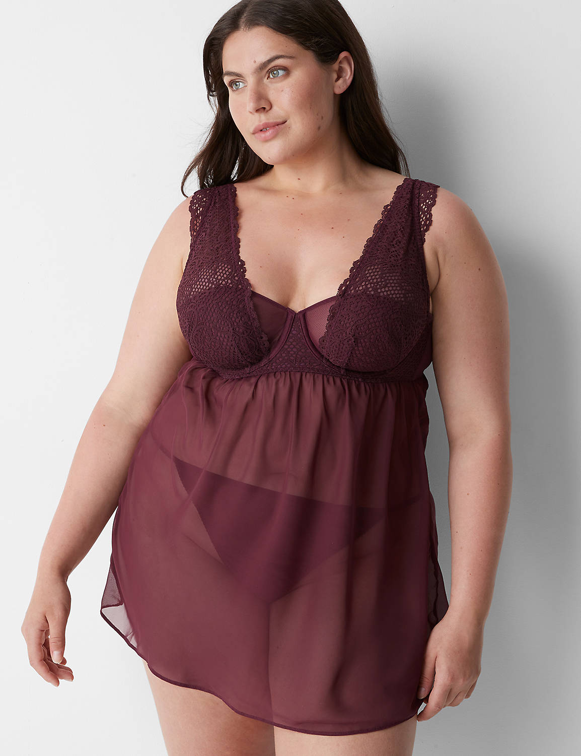 Unlined Cap Slv Babydoll 1135392 Product Image 1