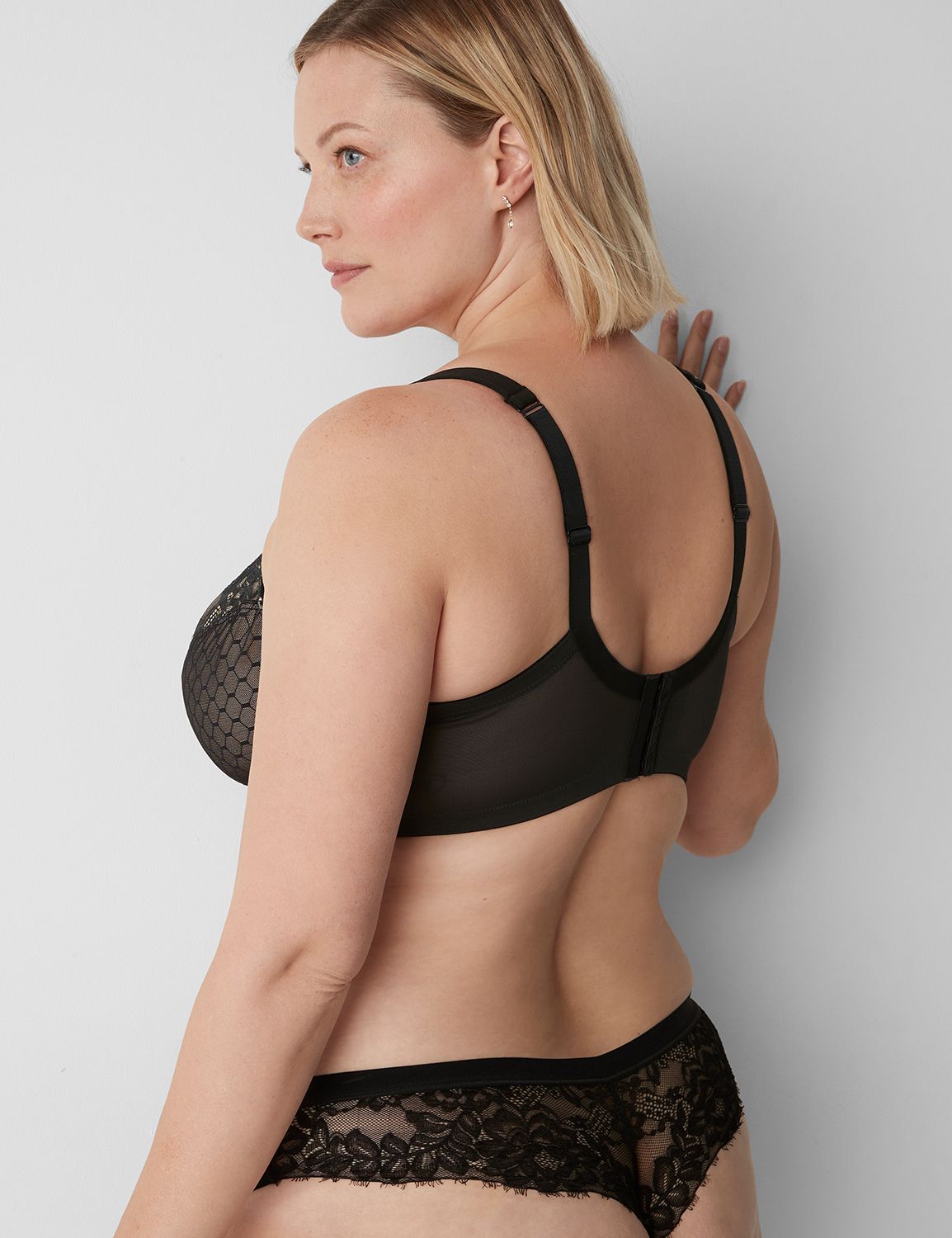 Unlined Lace Bra, G & H Cups
