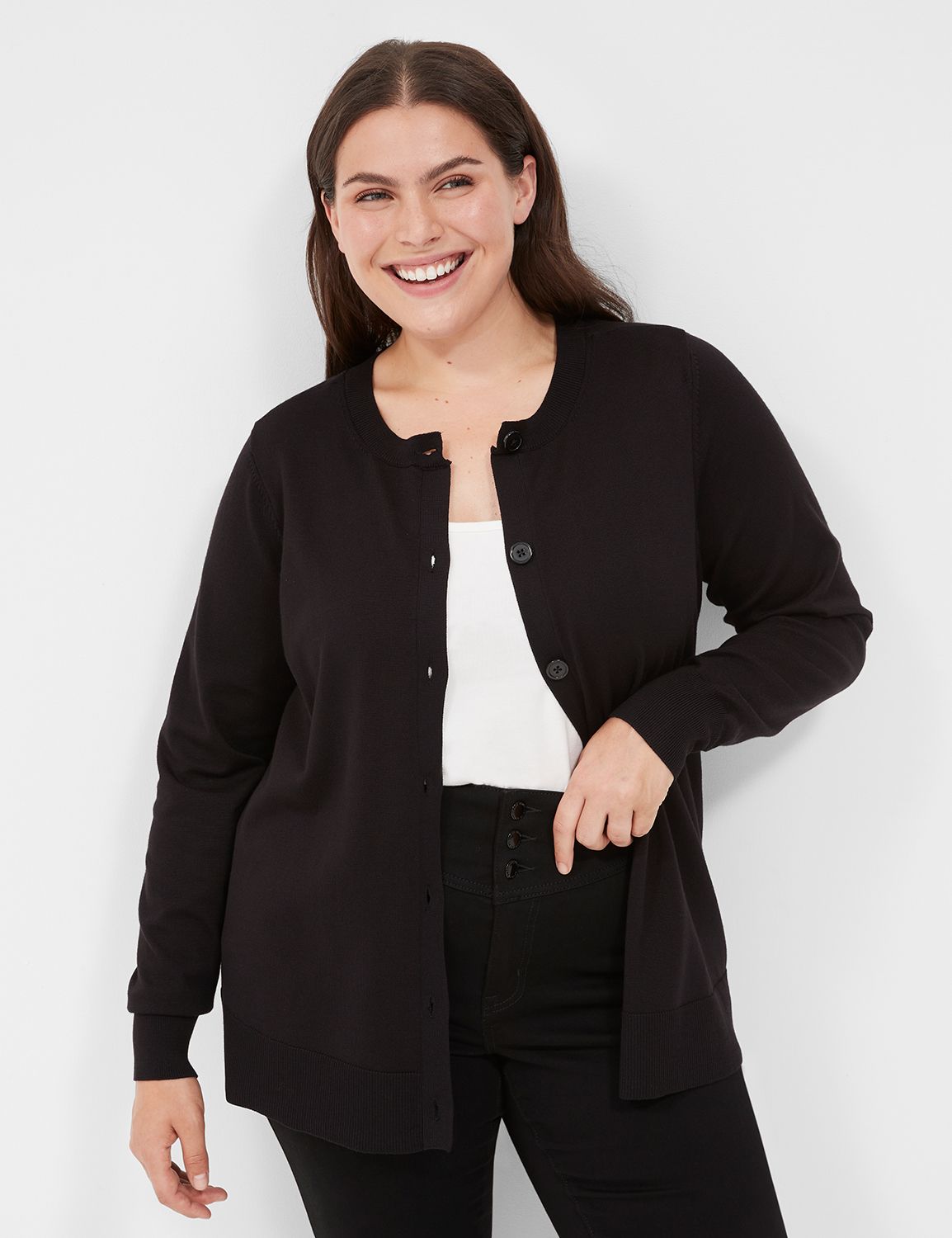 Lane bryant 2025 black cardigan