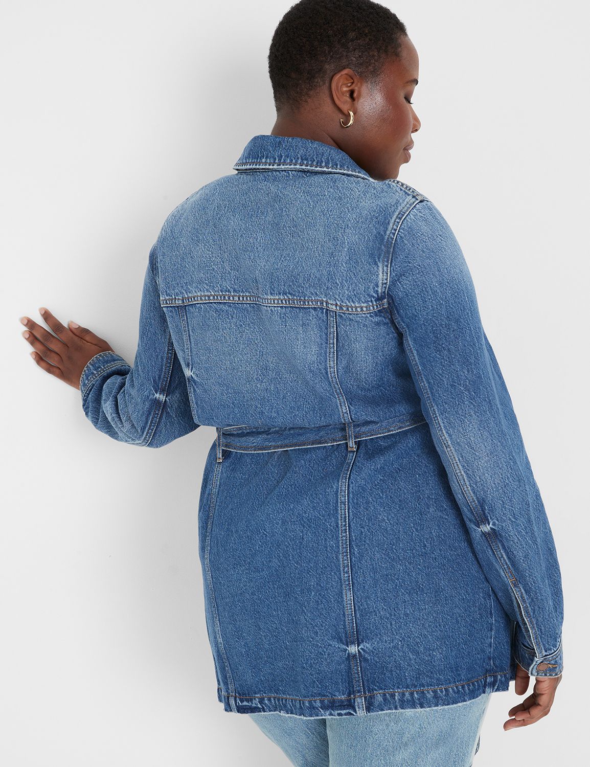 Lane bryant blue jean clearance jackets