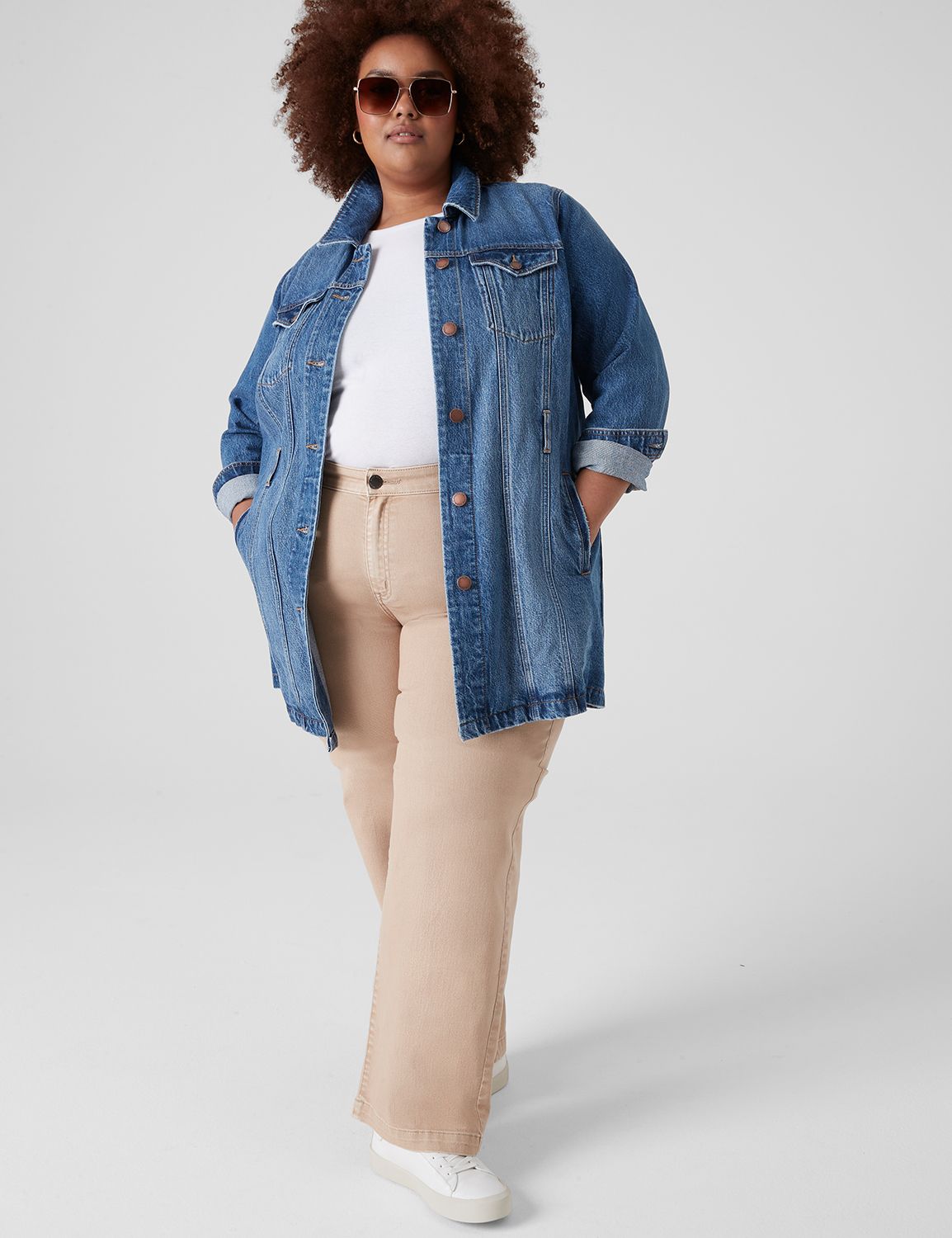 Lane bryant best sale denim jacket