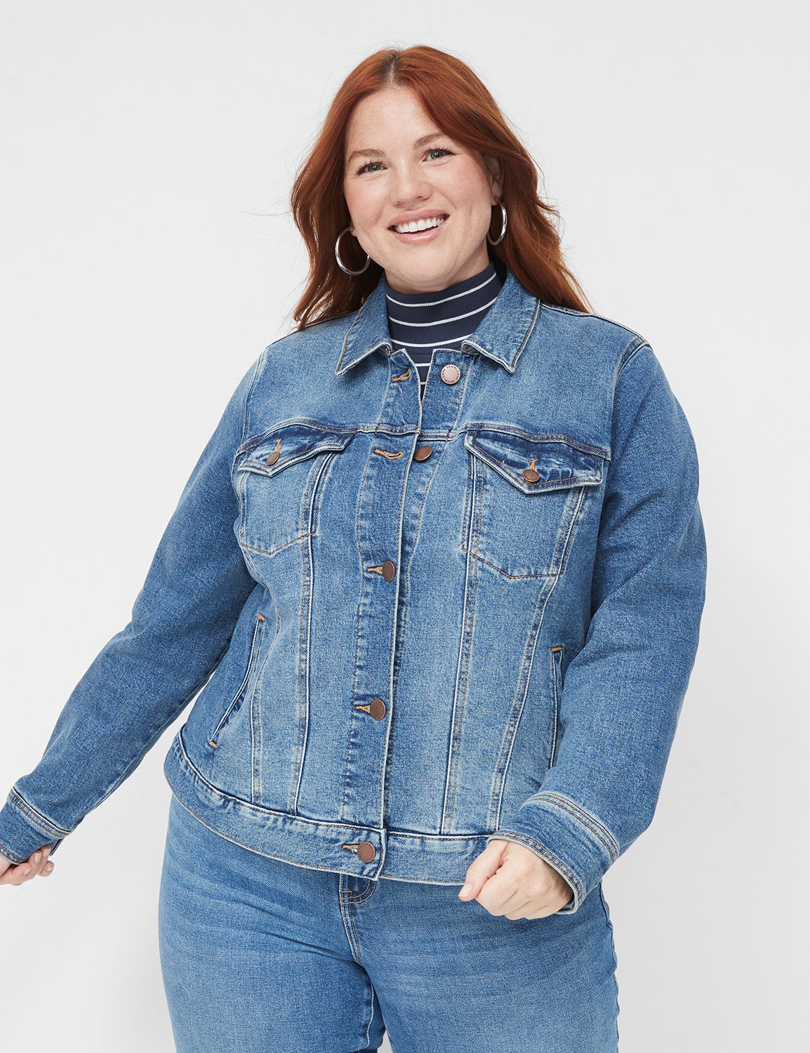 Denim Trucker Jacket | LaneBryant