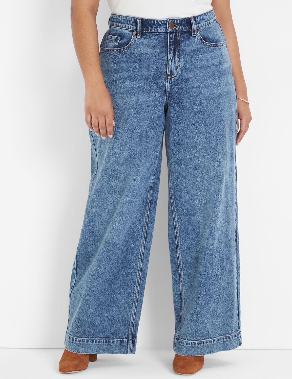 MID RISE WIDE LEG - ANITA WASH 11 Product Image 1-Best Plus Size Tall Jeans: Top 5 Brands for Comfort and Style