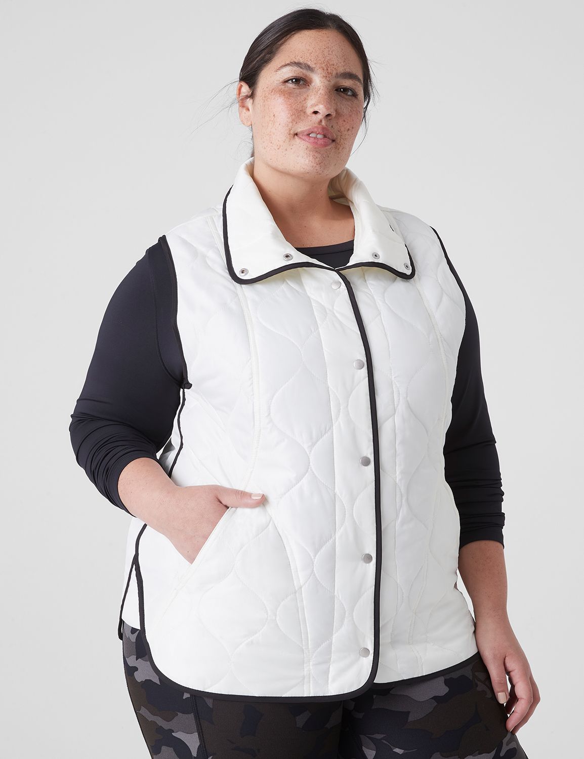 LIVI Snap-Front Quilted Vest