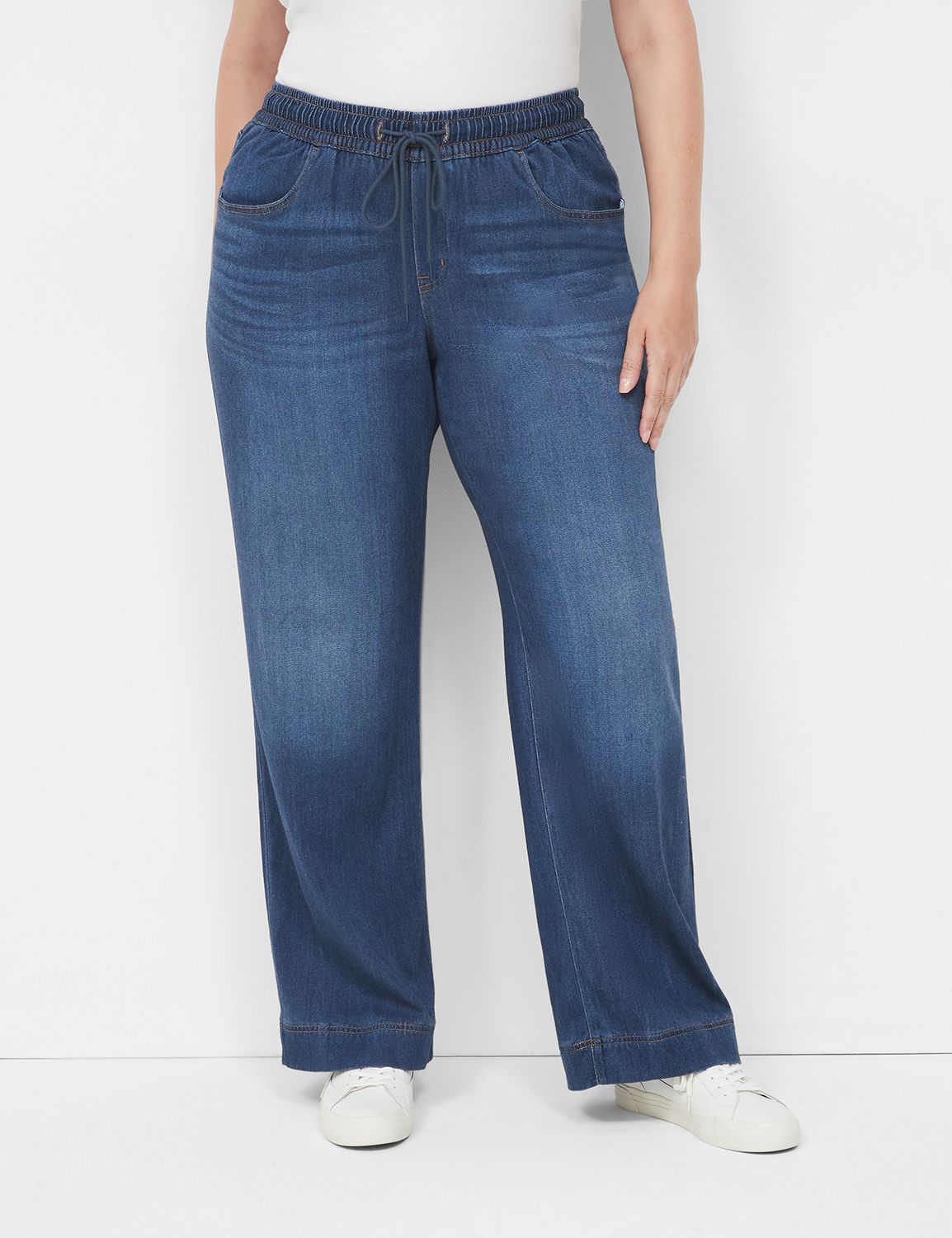 Lane bryant wide leg hot sale jeans