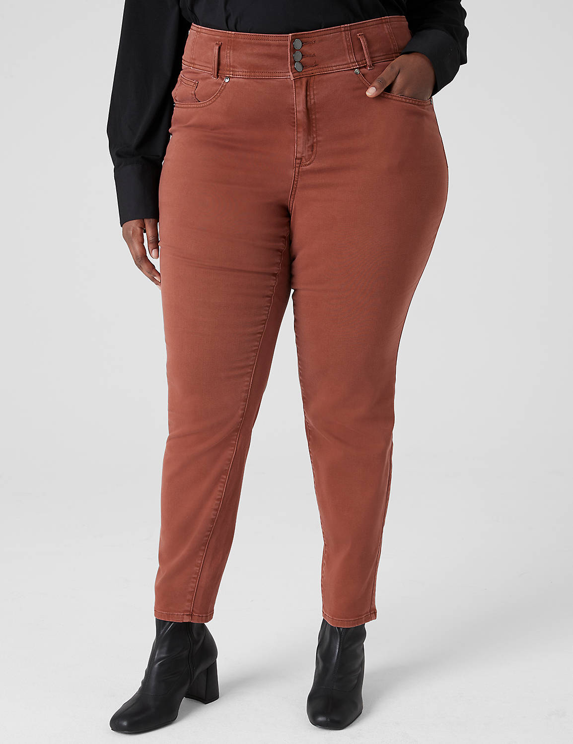 ULTRA HIGH RISE JEGGING - COLOR SAT Product Image 1