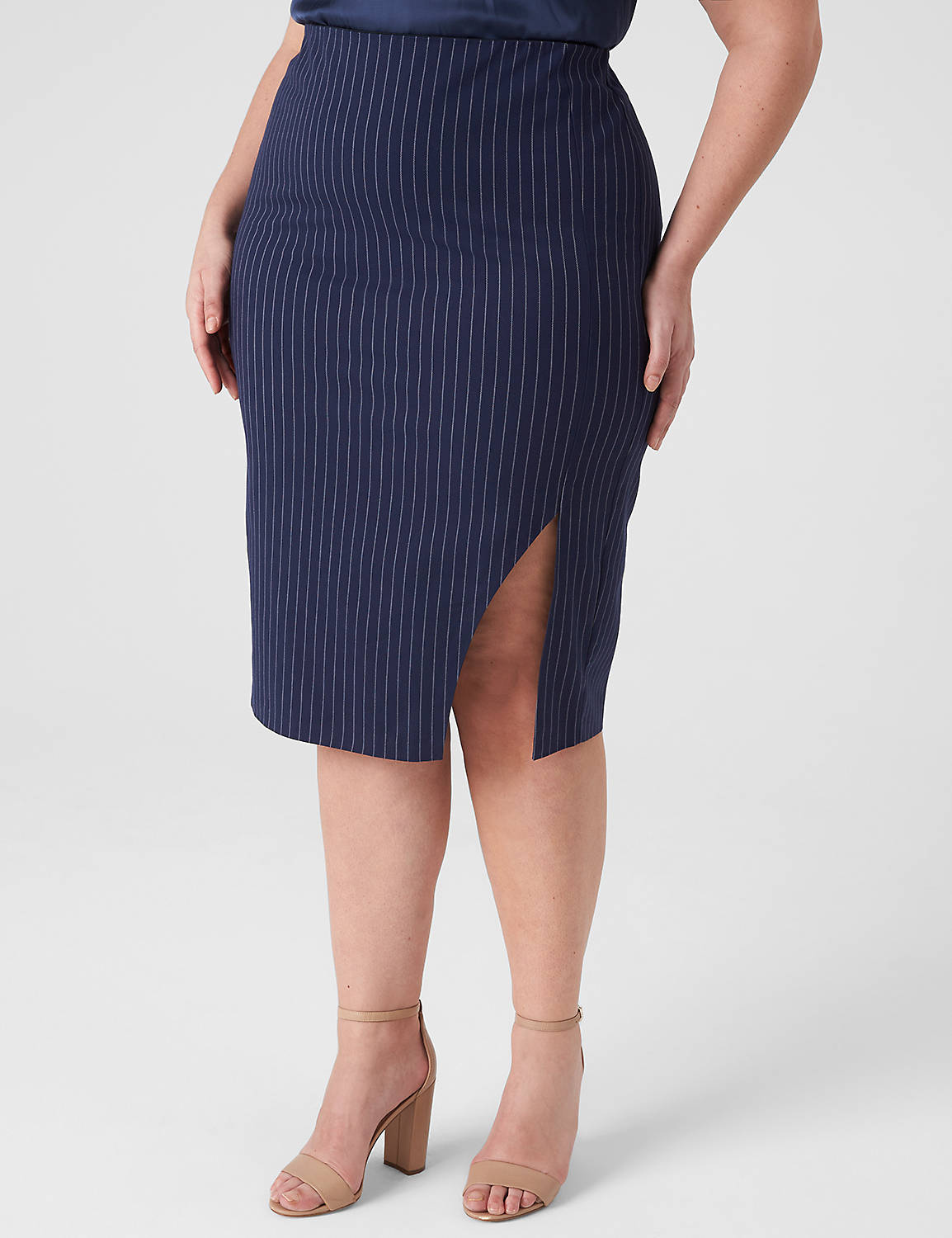 Pinstriped Bodycon with Belt 113587 Product Image 1