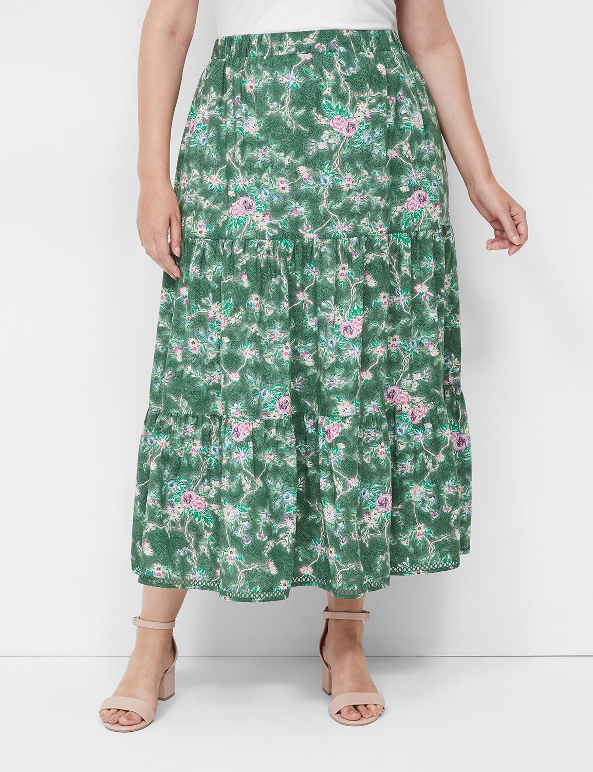 Aubrey Midi Skirt - Linen Look High Waisted Linen Look Bias Slip Skirt in  Black