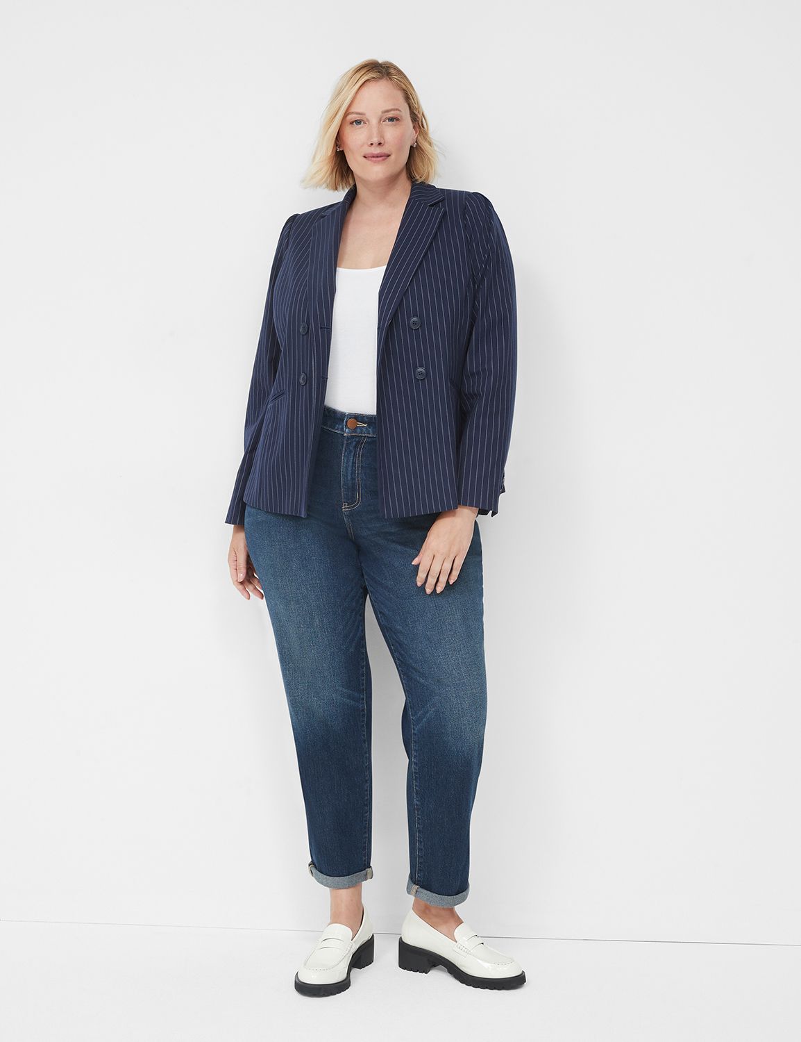 Lane bryant sale blue blazer