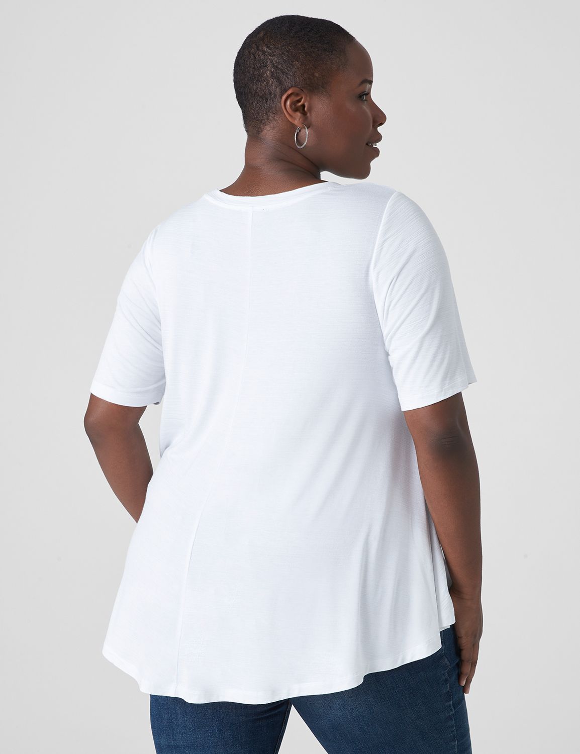 Spanx Crew Neck Pima Slub Tee White