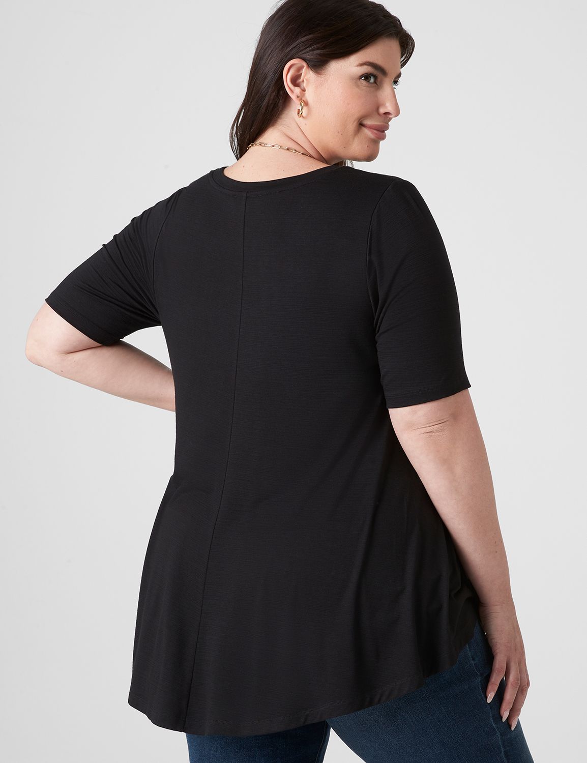 Perfect Sleeve Crew Neck Swing Tee Product Image 2