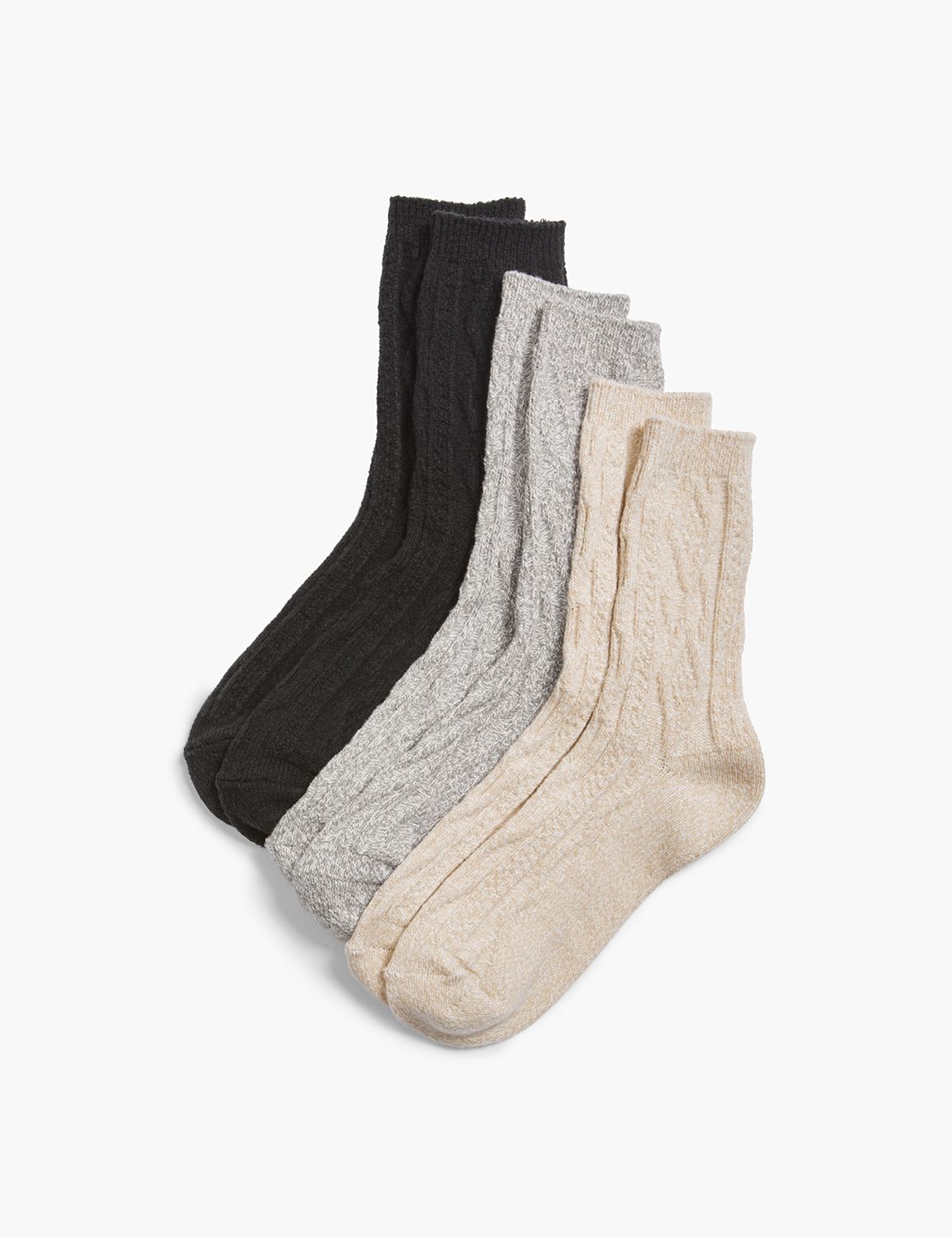 Boot Sock Cable 3 pack | LaneBryant