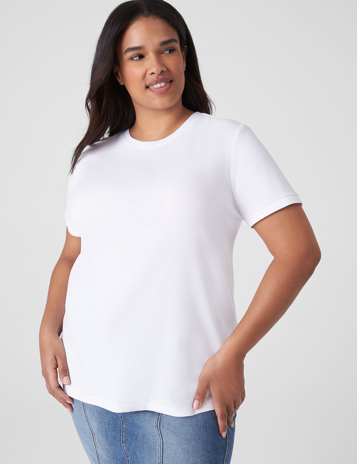 Classic Short Sleeve Crew Neck Ribb Product Image 1