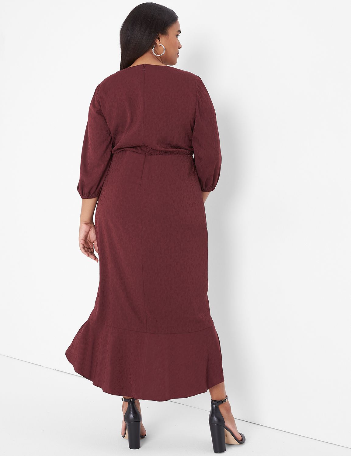 Lane bryant burgundy outlet dress