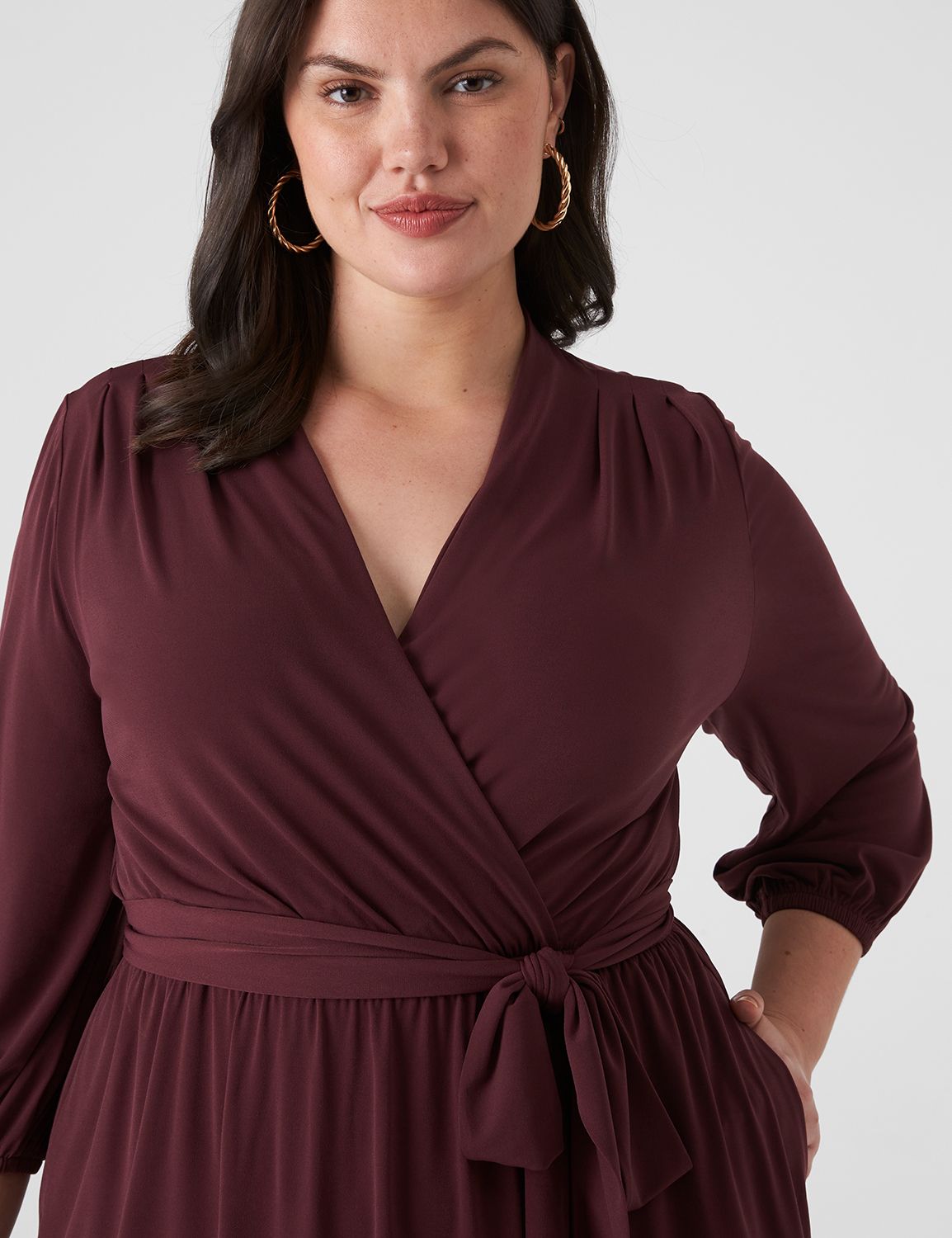 Lane bryant 2025 burgundy dress