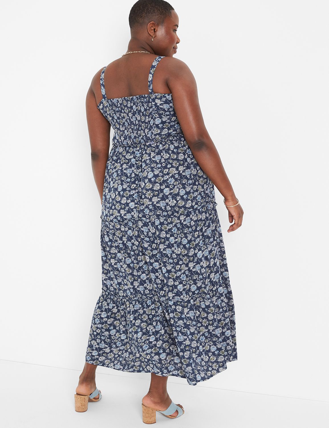 Sleeveless Sweetheart Neck Tiered M Product Image 2