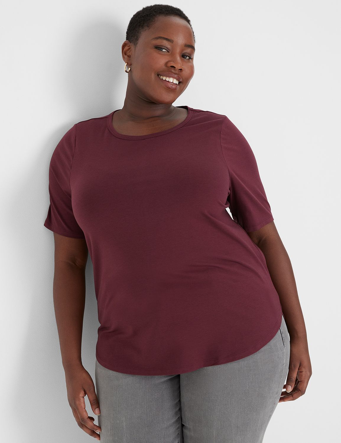 Classic Modest Sleeve Boat Neck Sid Product Image 1