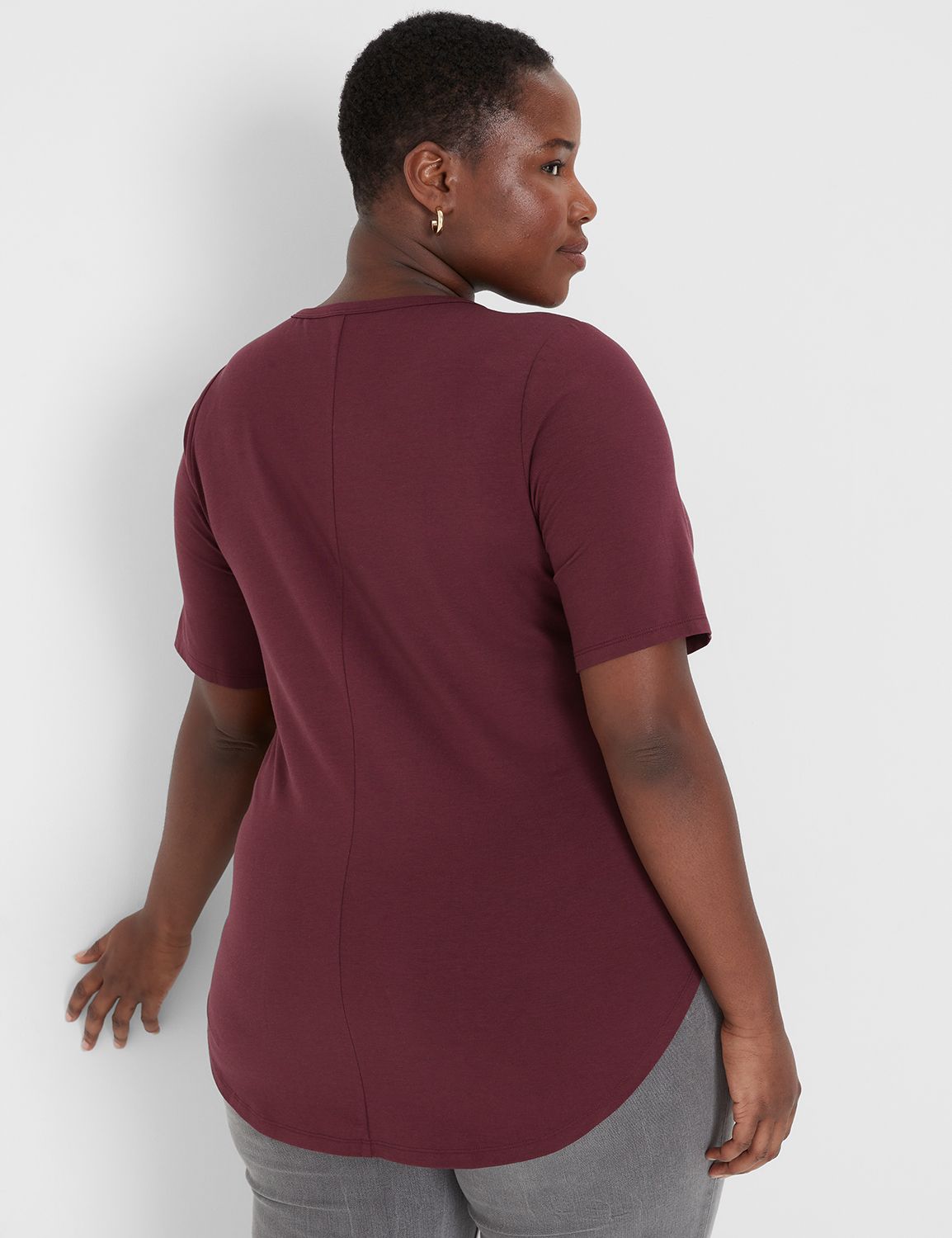 Classic Modest Sleeve Boat Neck Sid Product Image 2