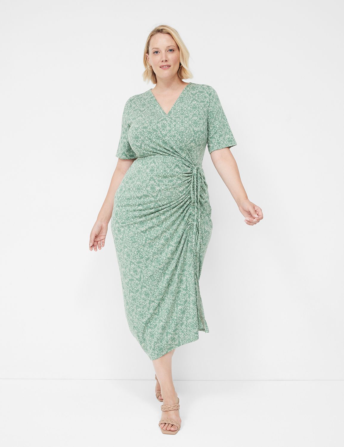 Plus size outlet elbow sleeve dress