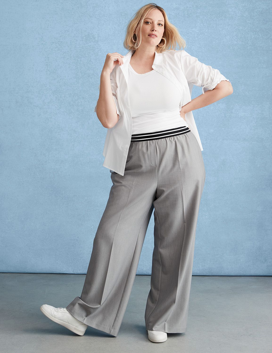 Pull-On Perfect Drape Wide Leg Pant | LaneBryant