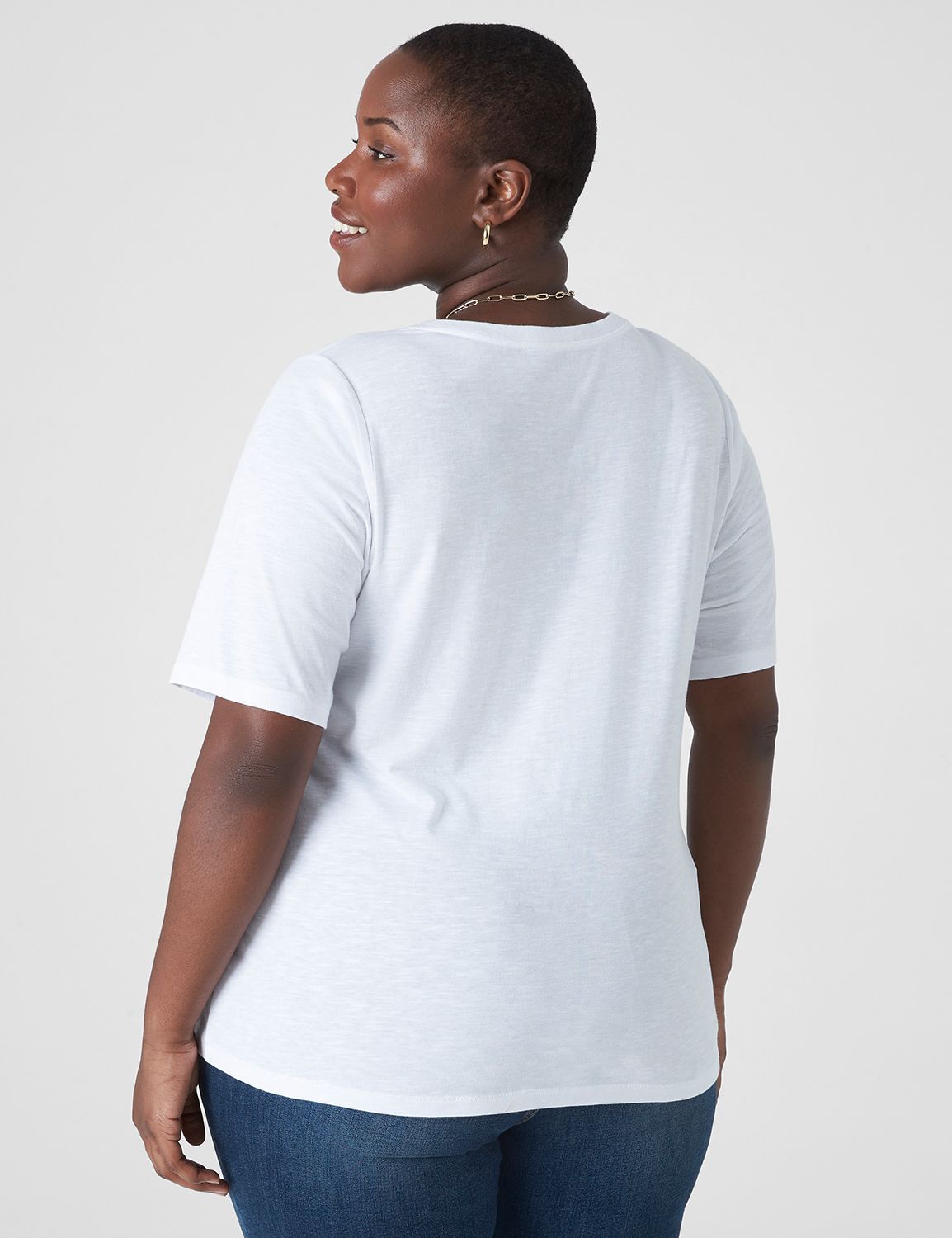 Classic Perfect Sleeve Vneck Tee 11 Product Image 2