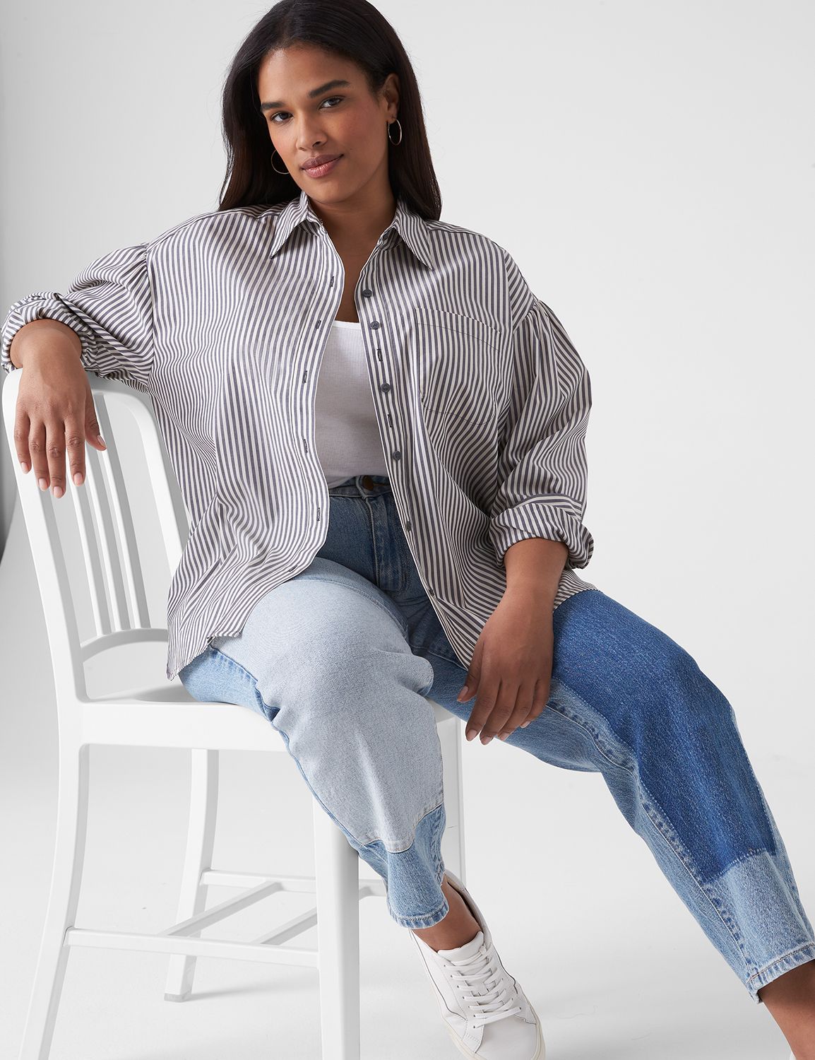 EUGENIA™ – Relaxed Drop Shoulder Collared Jacket main image 0