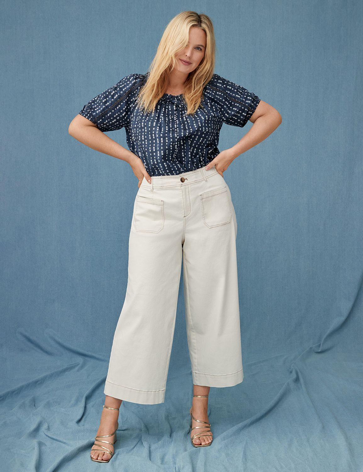 Elan Top Button Down Short Sleeve