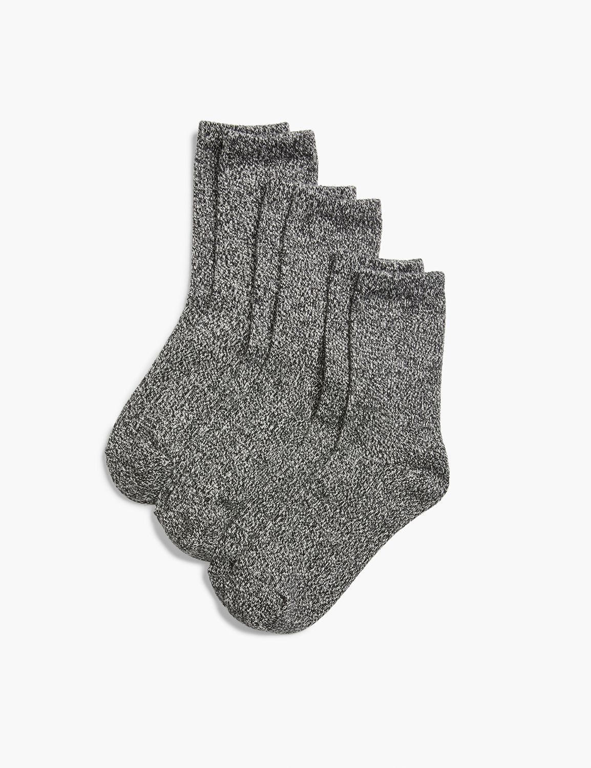 Boot Sock B&W Marl 3 pack Product Image 1