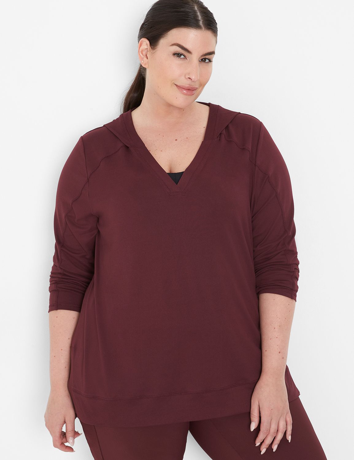 LIVI Long Sleeve Vneck Livi Soft Hi | LaneBryant
