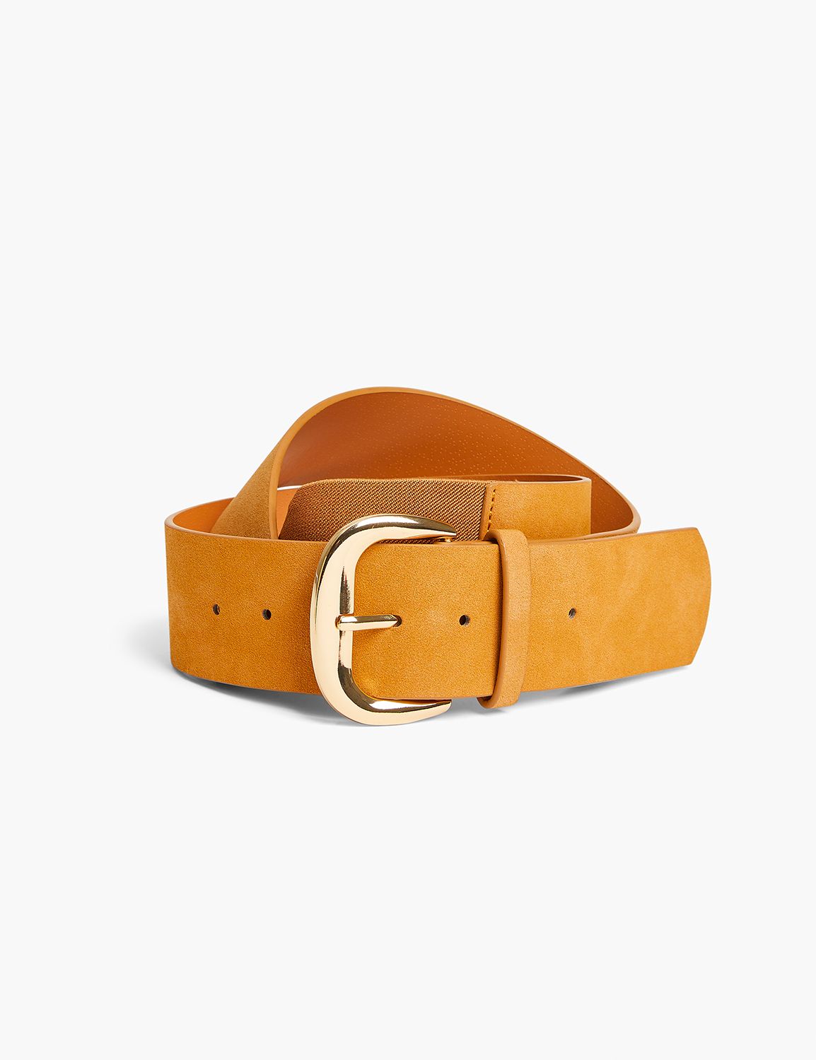 Faux-Leather Hardware Waist Belt