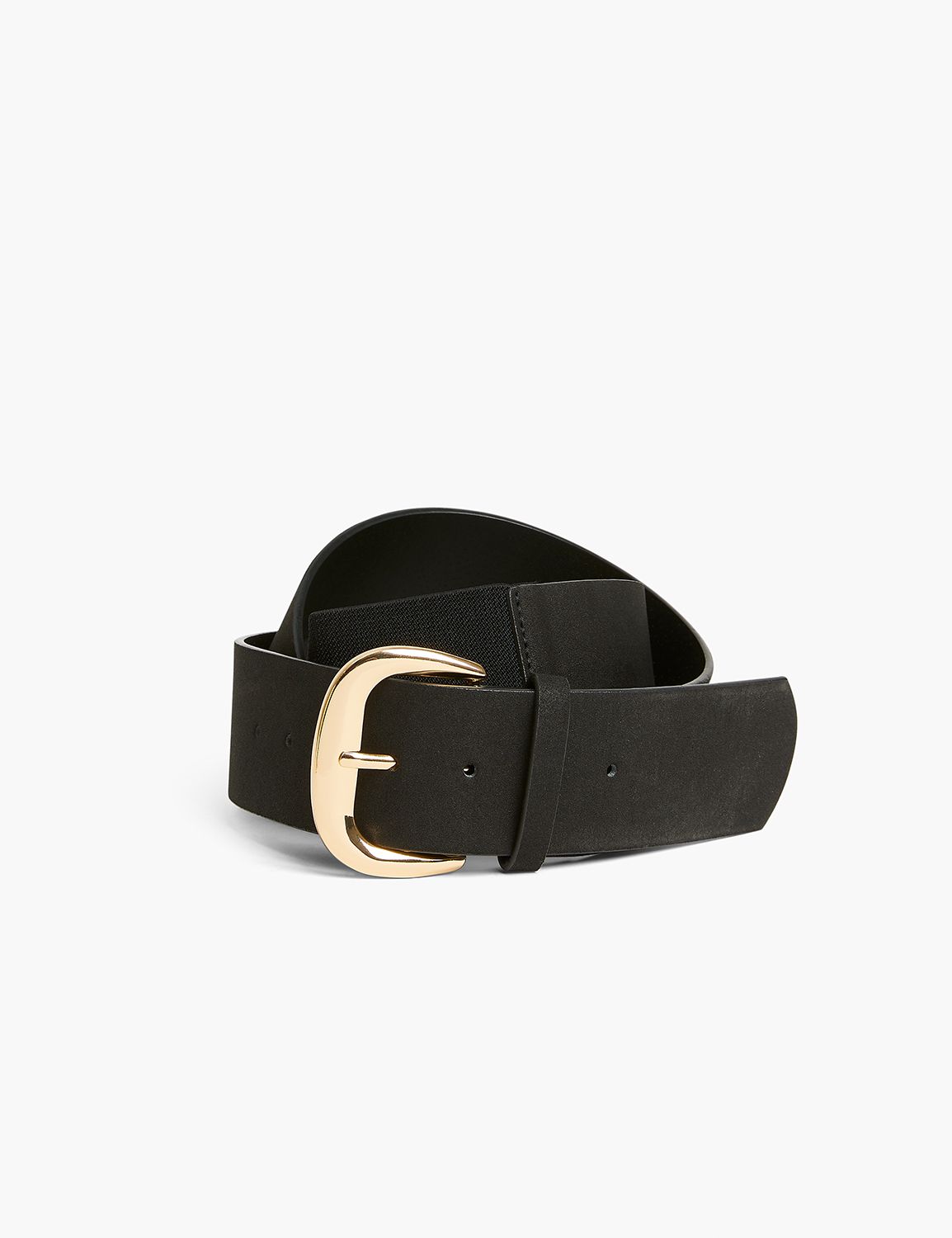 Faux-Leather Hardware Waist Belt