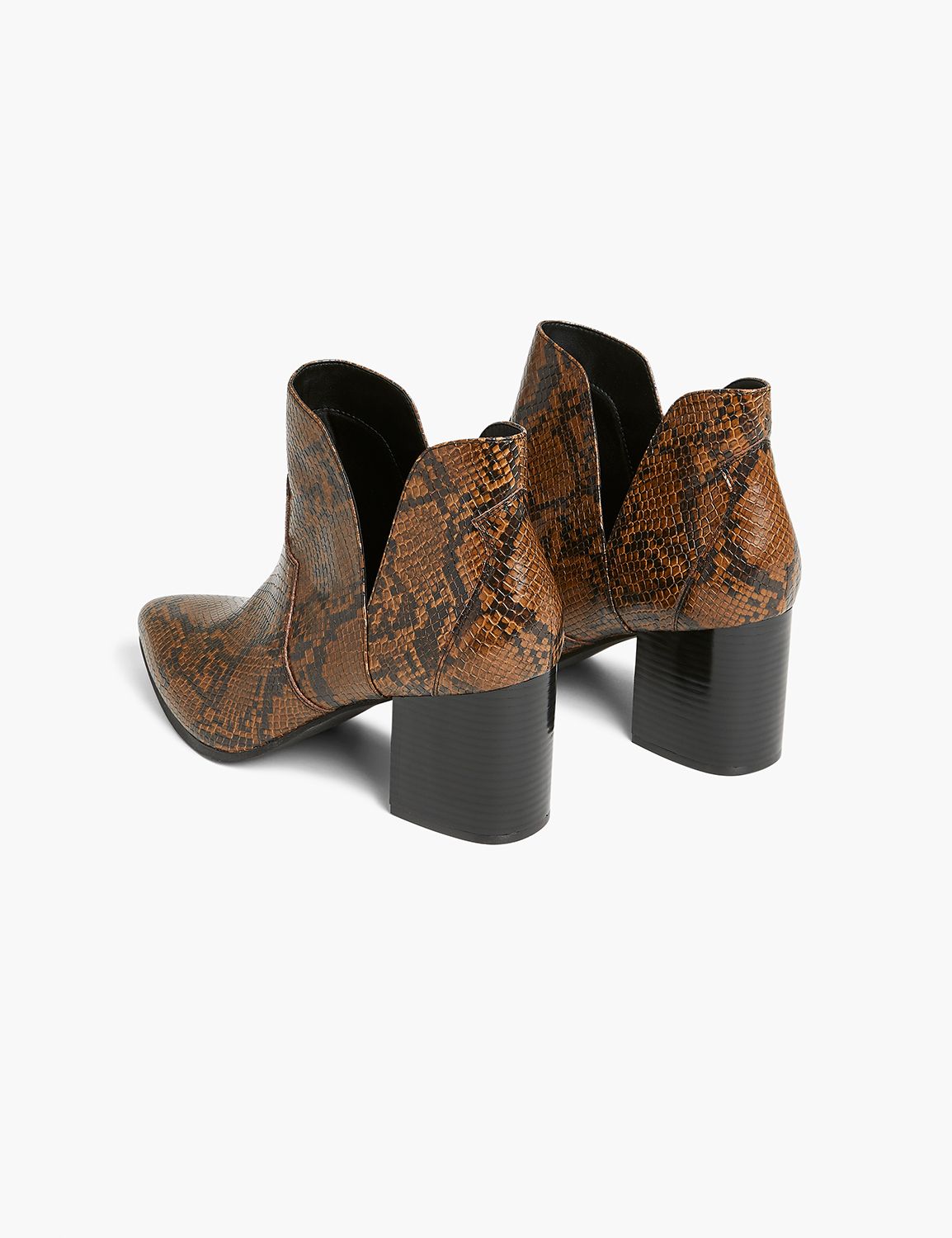 SIDE CUTOUT POINTED TOE HEEL BOOTIE Product Image 2