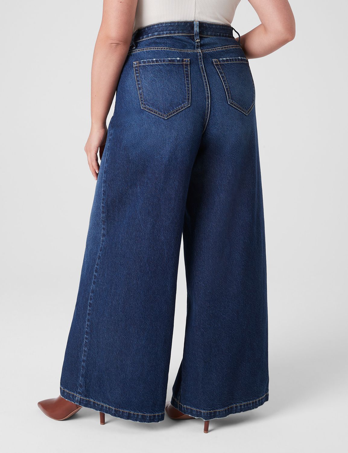 Plus Size Wide Leg Jeans