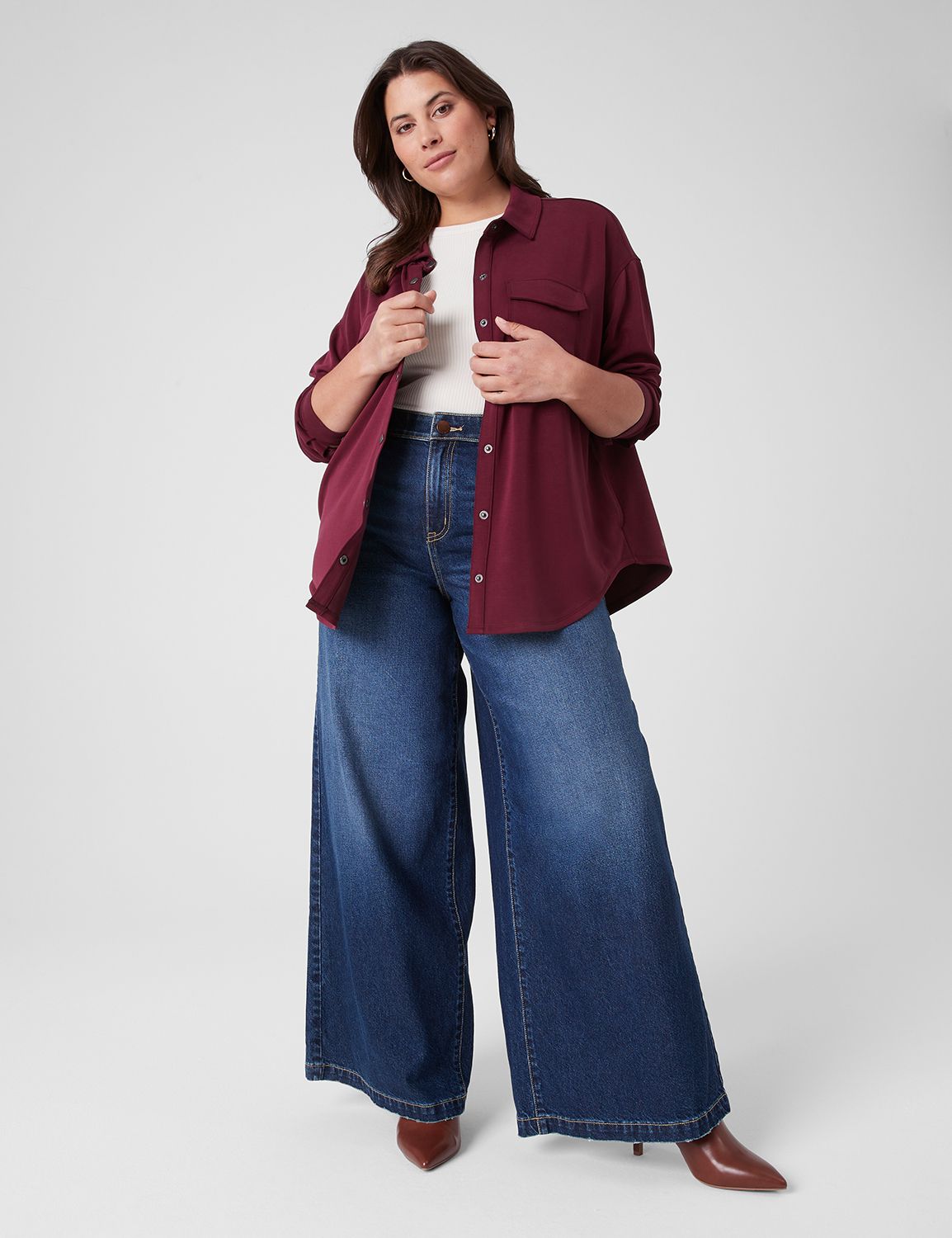 HIGH RISE ULTRA WIDE LEG RIGID WIT LaneBryant